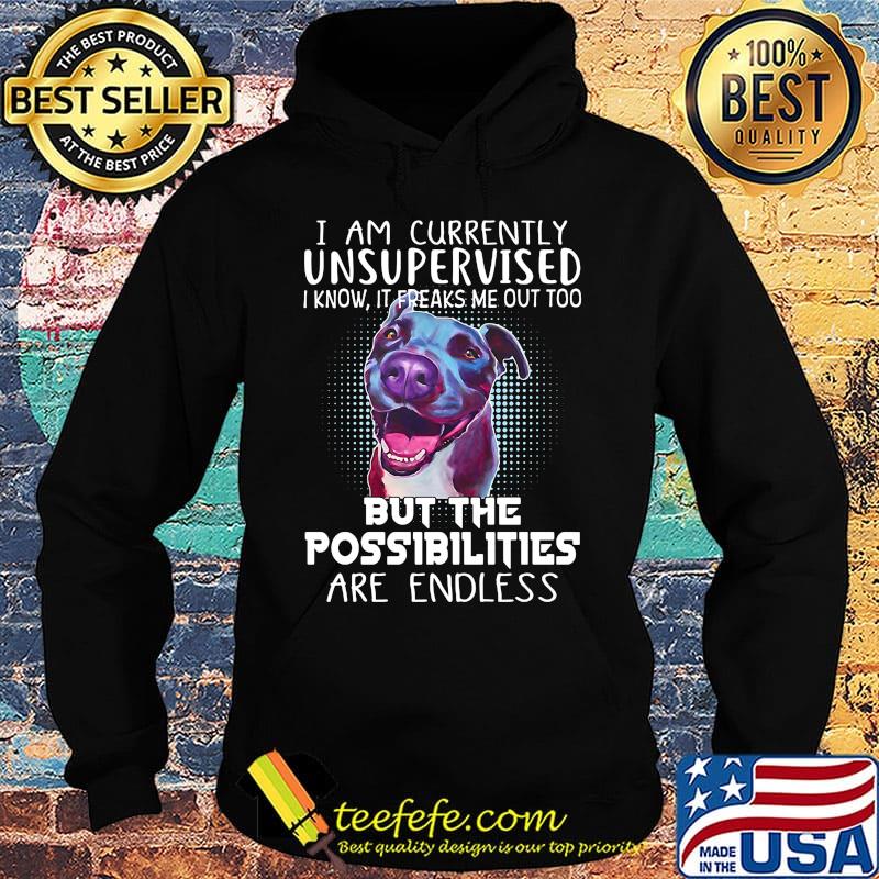 I Am Currently Unsupervised I Know It Freaks Me Out Too But The Possibilities Are Endless Pitbull Shirt Hoodie I Am Currently Unsupervised I Know It Freaks Me Out Too But The Possibilities Are Endless Pitbull Shirt Hoodie