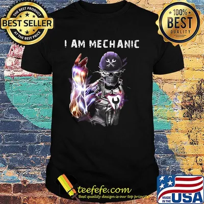 I Am Mechanic Skullcap Wrench Shirt