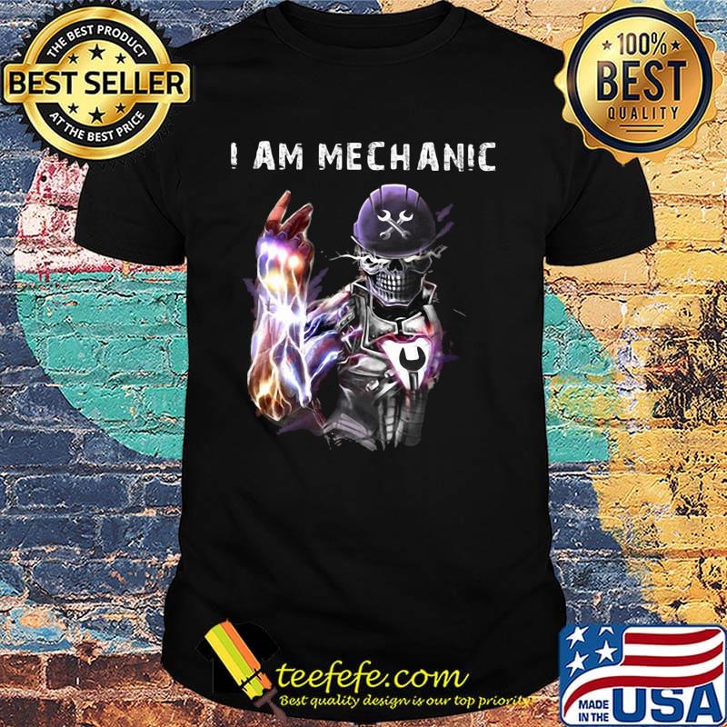 I Am Mechanic Skullcap Wrench Shirt