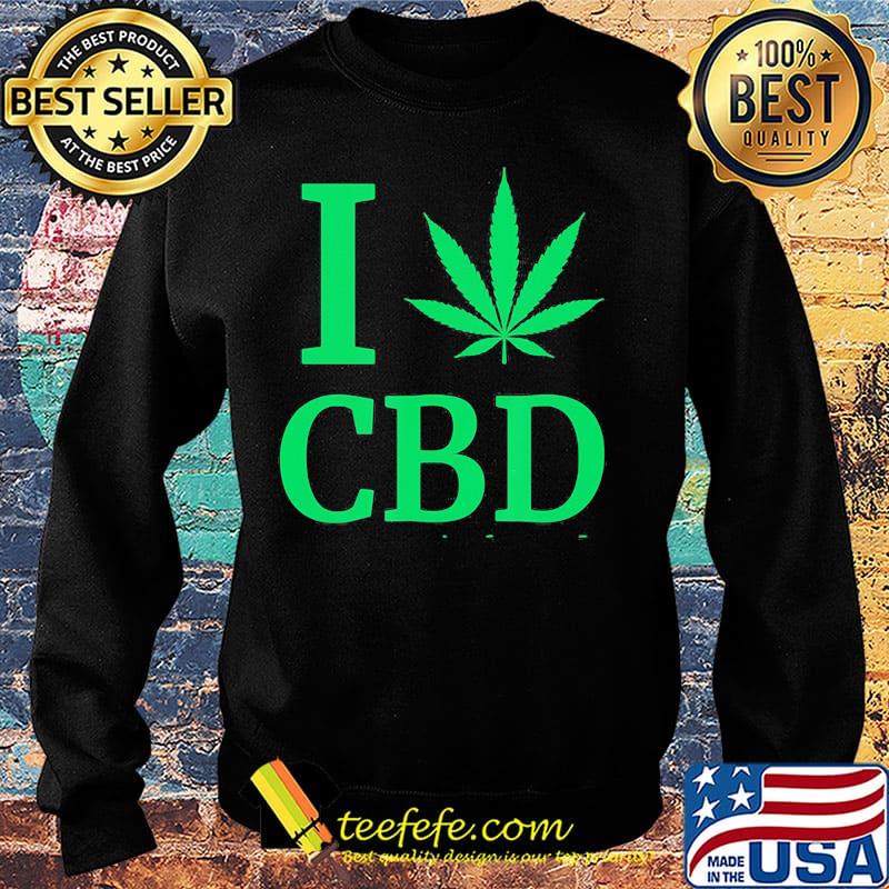 I CBD weed leaf green s Sweater I CBD weed leaf green s Sweater