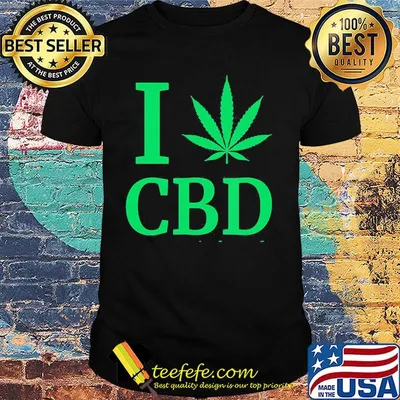 I CBD weed leaf green shirt
