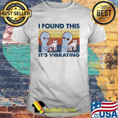 I found this it's vibrating vintage retro cat shirt