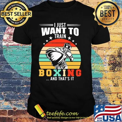 I just want to train boxing and that's it vintage retro stars shirt
