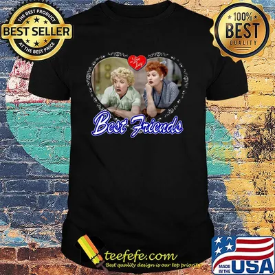 I love lucy best friends hearts shirt