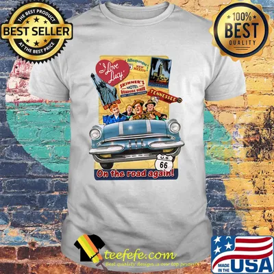 I Love lucy skinner's motel roadside diner tennessee on the road again shirt