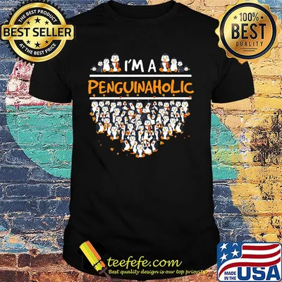 I'm a penguin aholic heart shirt