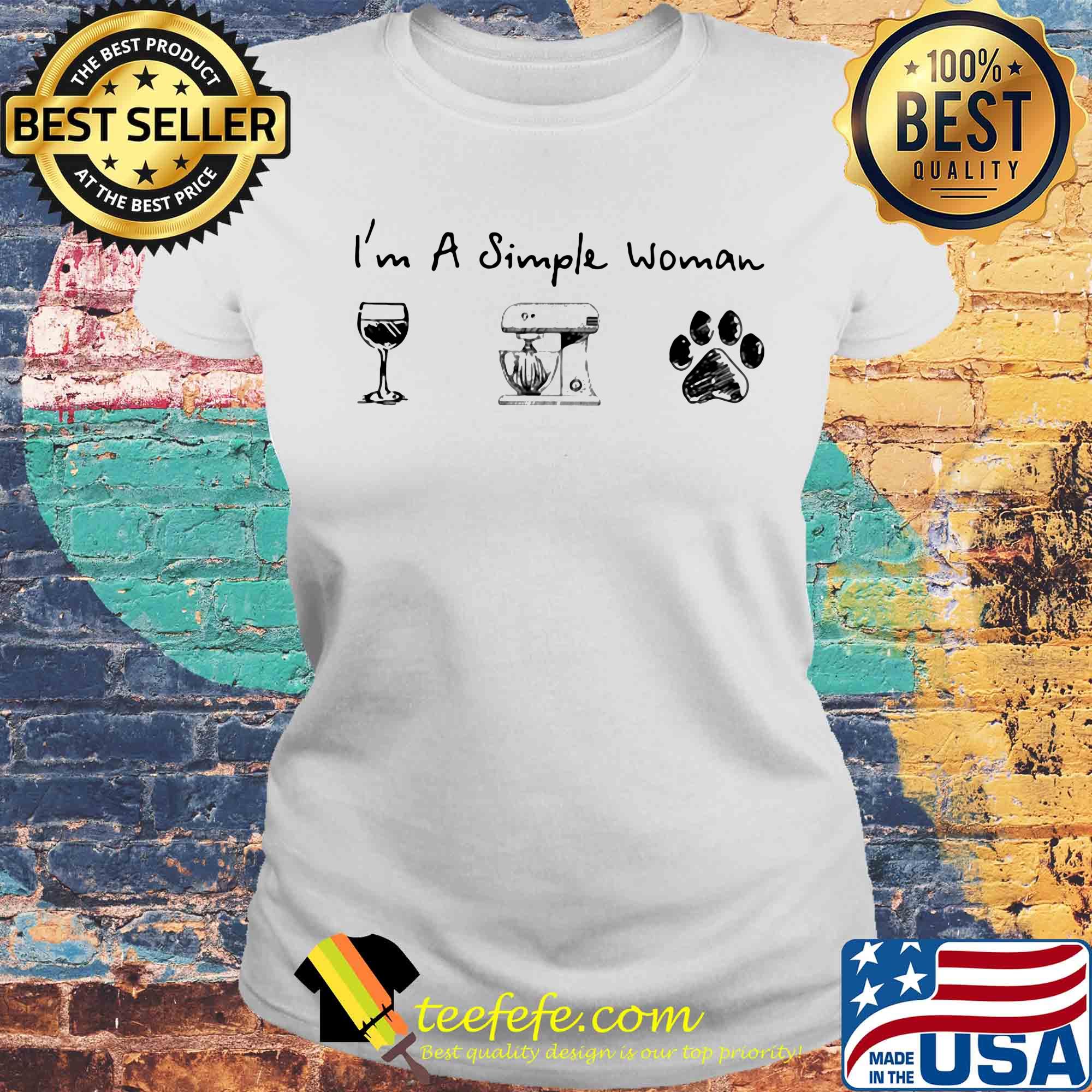 I'm a simple woman Coffee Baking Dogs s Laides tee I'm a simple woman Coffee Baking Dogs s Laides tee