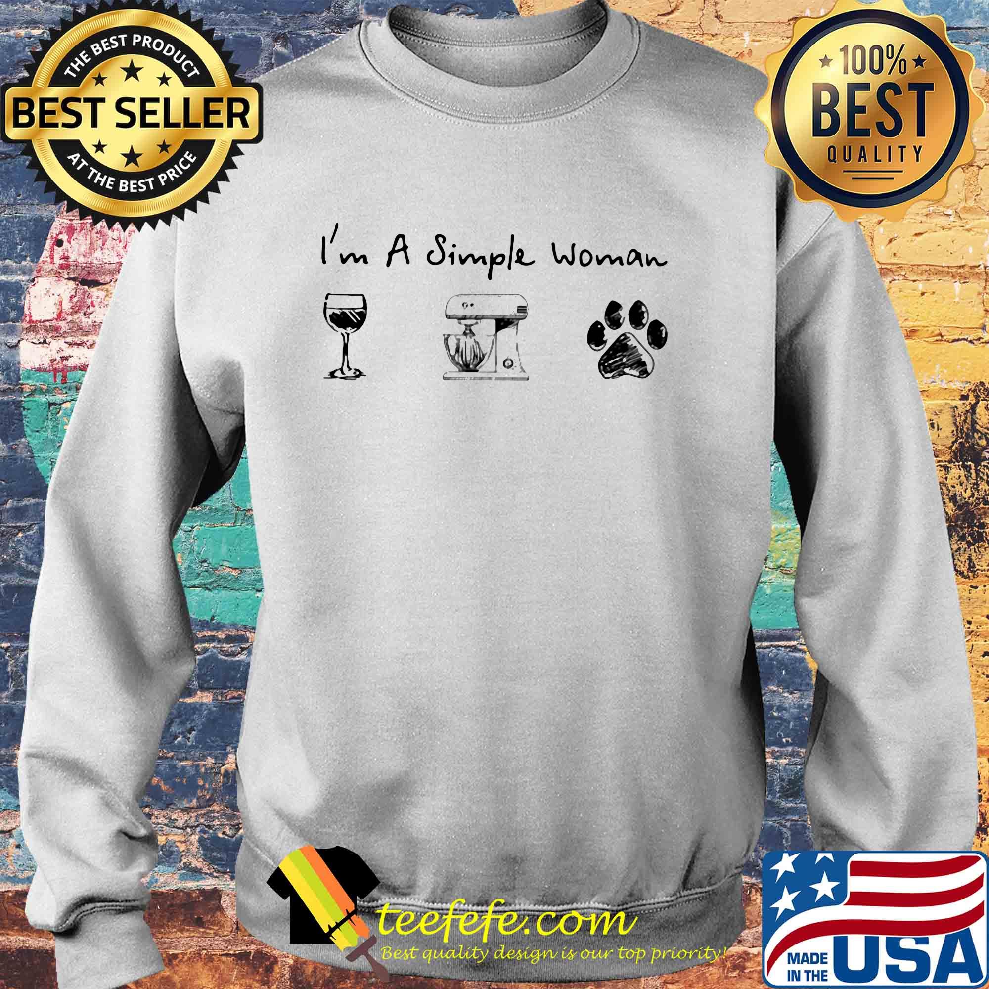 I'm a simple woman Coffee Baking Dogs s Sweater I'm a simple woman Coffee Baking Dogs s Sweater