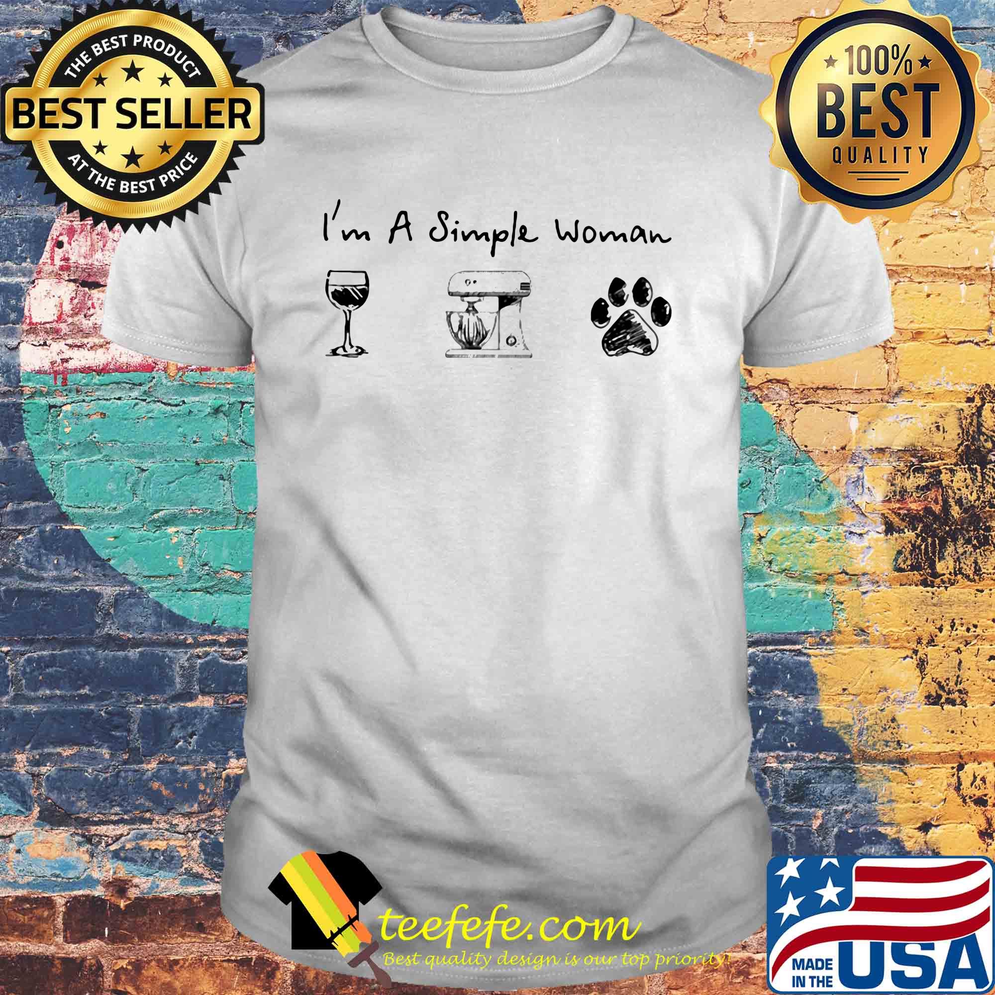 I'm a simple woman Coffee Baking Dogs shirt I'm a simple woman Coffee Baking Dogs shirt
