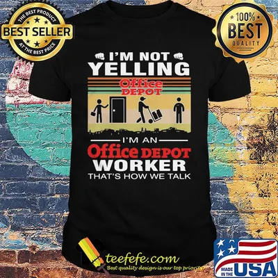 I'm not yelling i'm a office depot worker that's how we talk vintage retro shirt