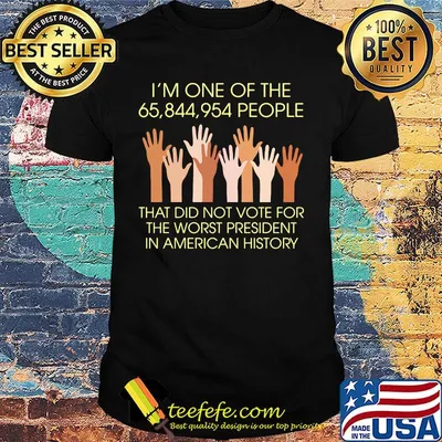 I'm One of The 65 844 954 People hand skin color shirt