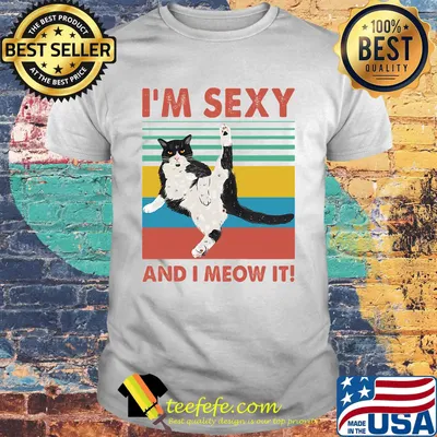 I'm sexy and I meow it vintage retro shirt