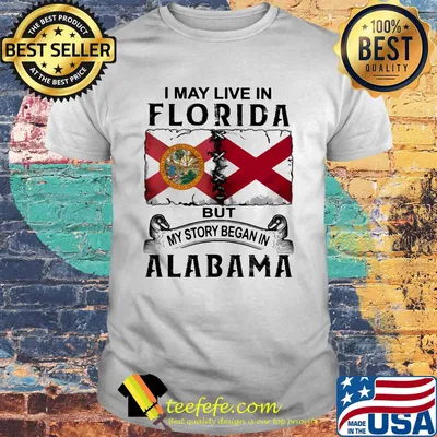 I may live in Florida but my story began in Alabama shirt