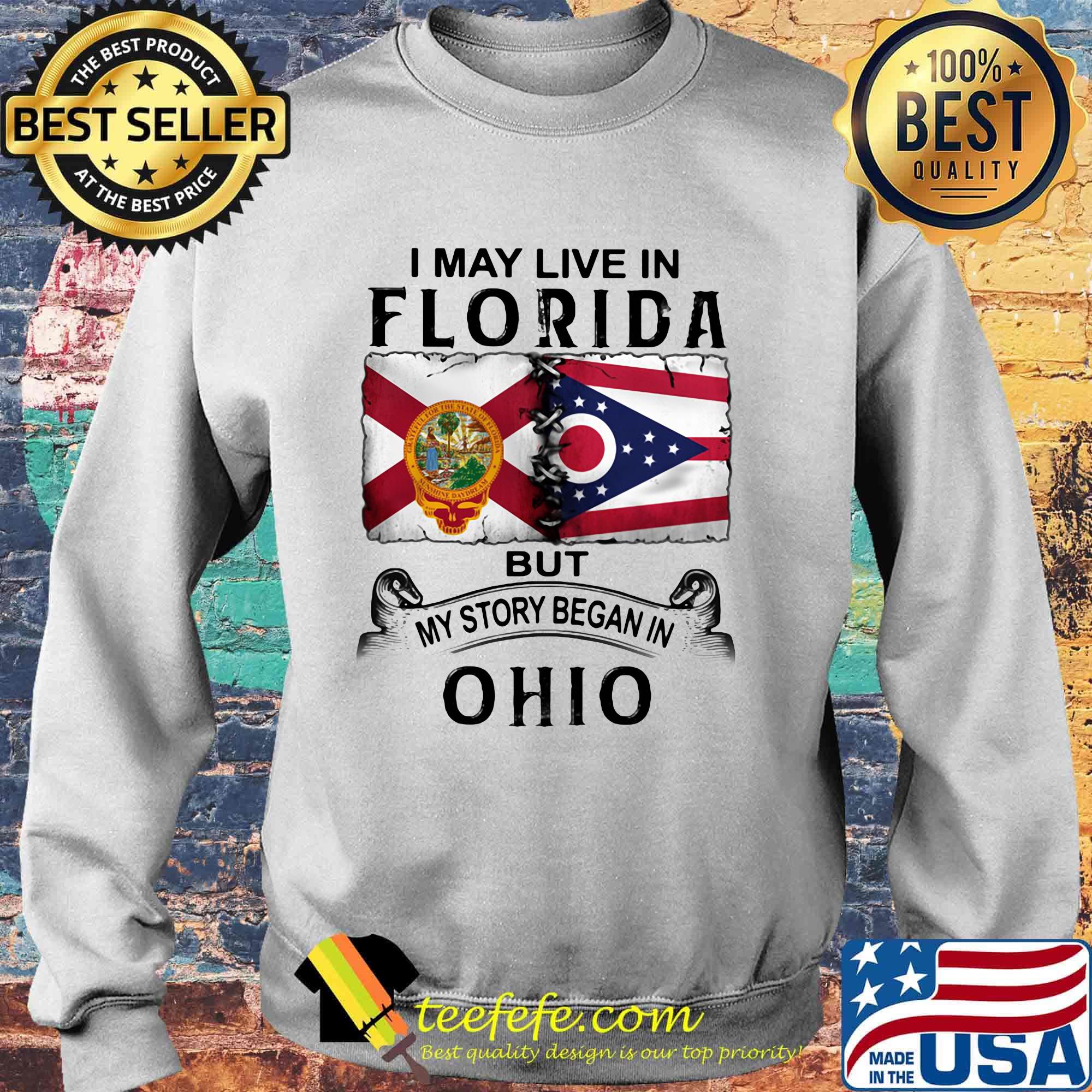 I may live in florida but my story began in ohio s Sweater I may live in florida but my story began in ohio s Sweater