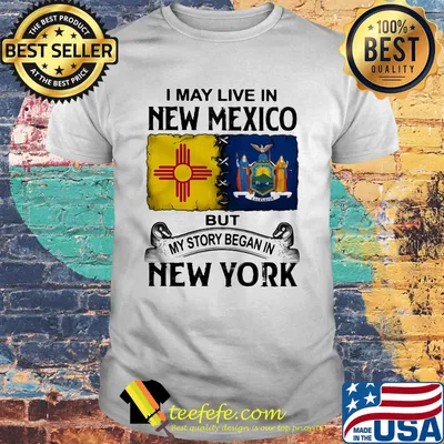 I may live in new mexico but my story began in new york shirt