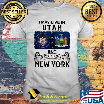 I may live in utah but my story began in new york shirt
