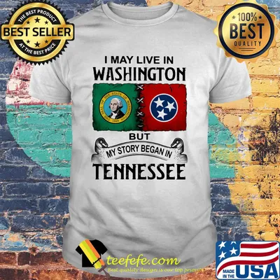 I may live in washington but my story began in tennessee shirt