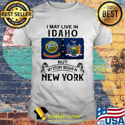 I may live Iowa but my story began in new york shirt