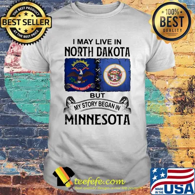 I may live north dakota but my story began in minnesota shirt