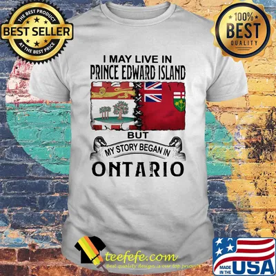 I may live prince edward island but my story began in ontario shirt