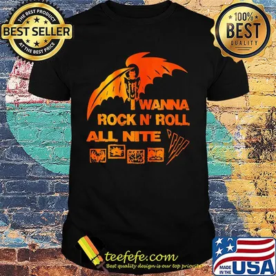 I wanna rock N'roll all nite shirt