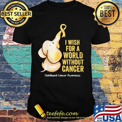 I wish for a world without cancer Childhood Cancer Awareness shirt