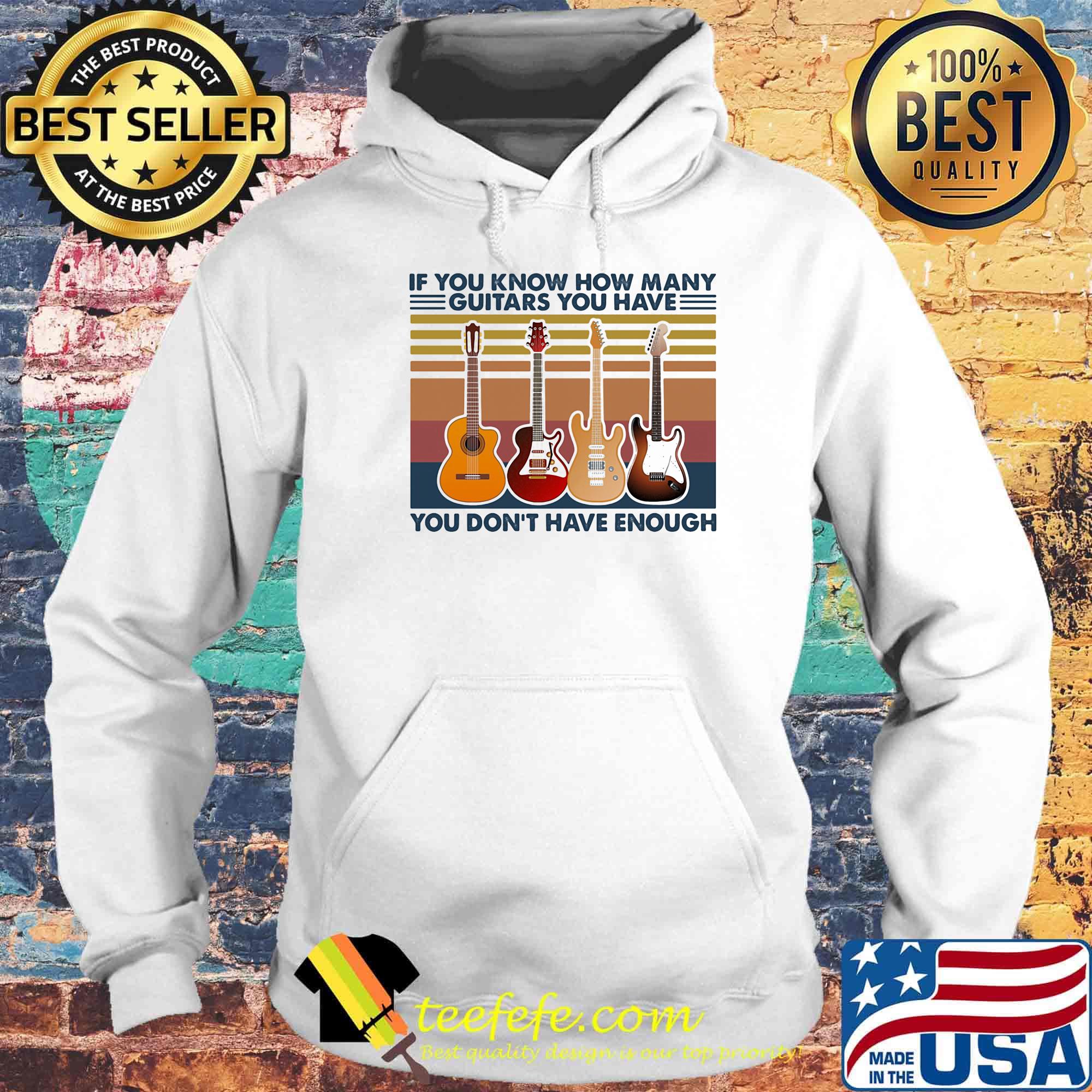 If you know how many guitars you have you don't have enough vintage retro s Hoodie If you know how many guitars you have you don't have enough vintage retro s Hoodie