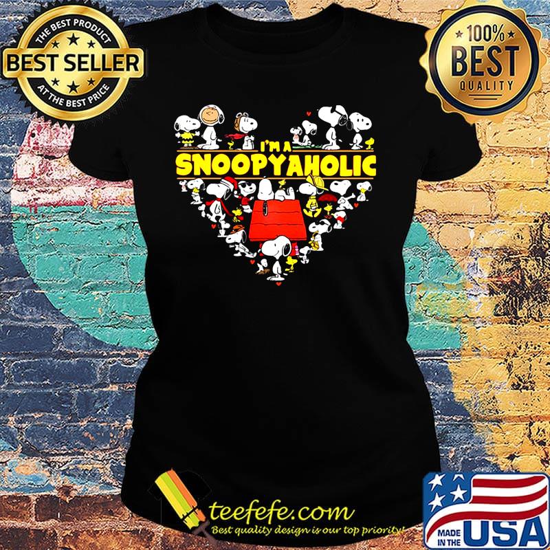 I’m snoopy aholic heart s Ladies tee I’m snoopy aholic heart s Ladies tee