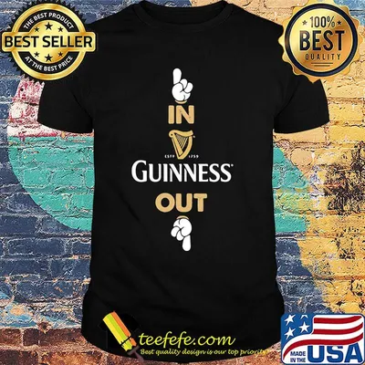 In est 1759 guinness out hand shirt