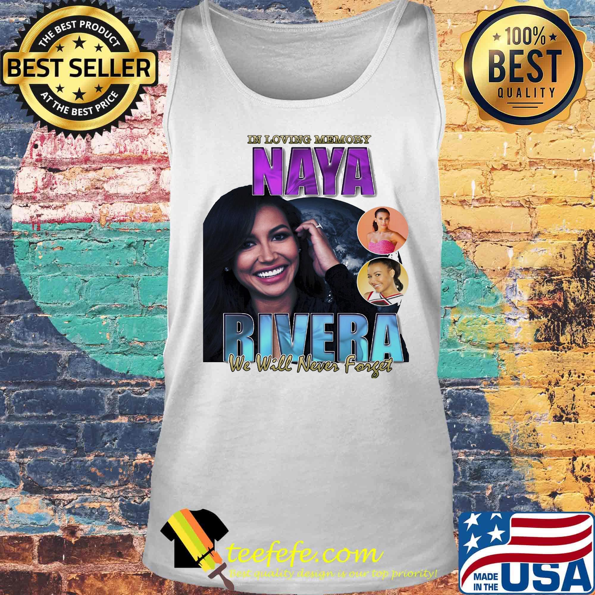 In loving memory naya rivera we will never forget rip s Tank top In loving memory naya rivera we will never forget rip s Tank top
