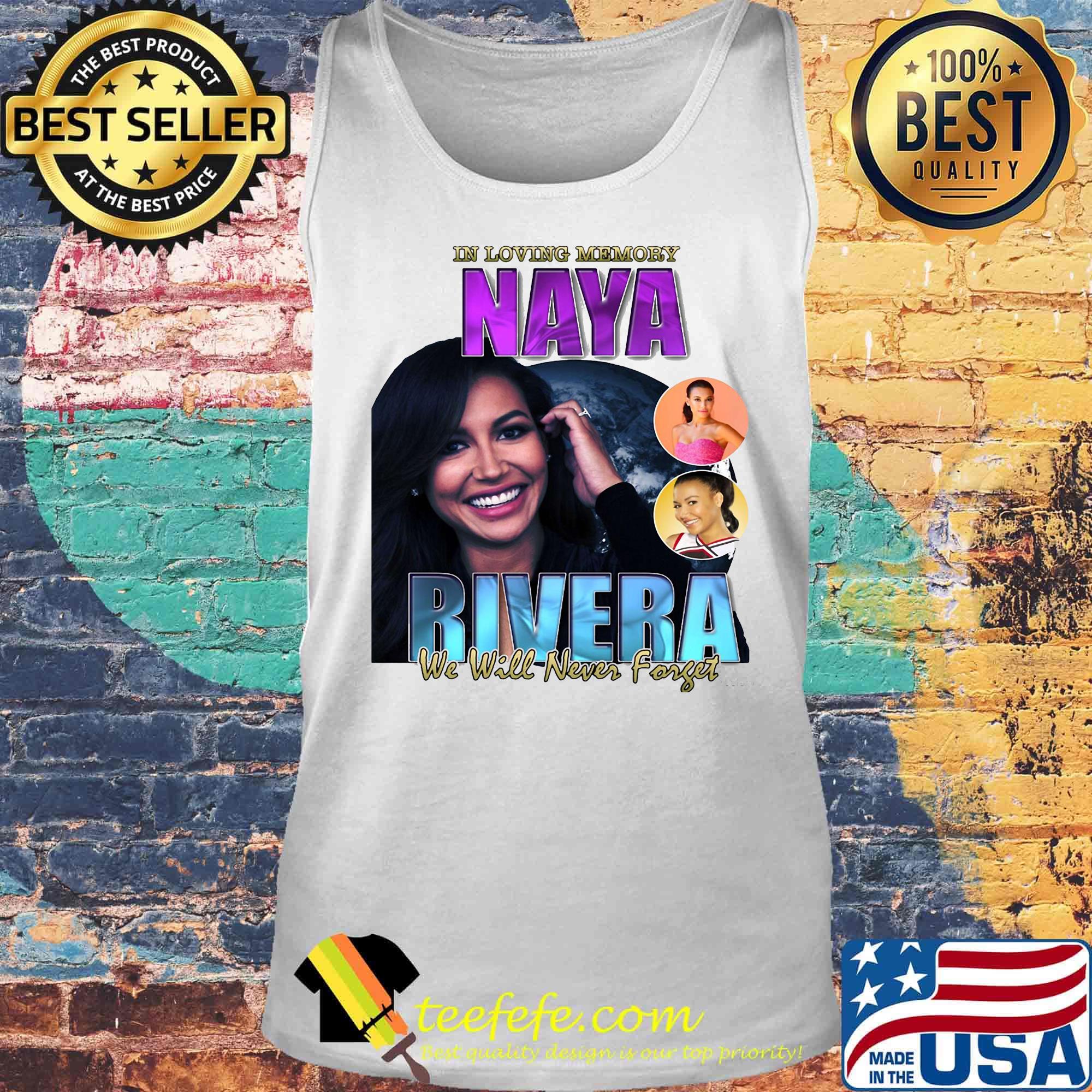 In loving memory naya rivera we will never forget s Tank top In loving memory naya rivera we will never forget s Tank top