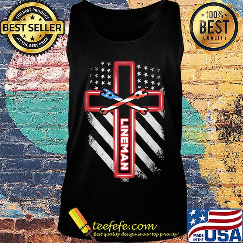 Independence day cross lineman s Tank top Independence day cross lineman s Tank top