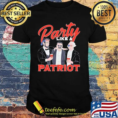 Independence day party like a patriot shirt