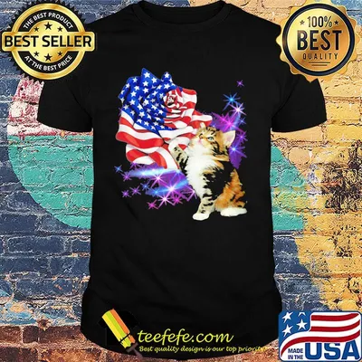 Independence day rose cat shirt