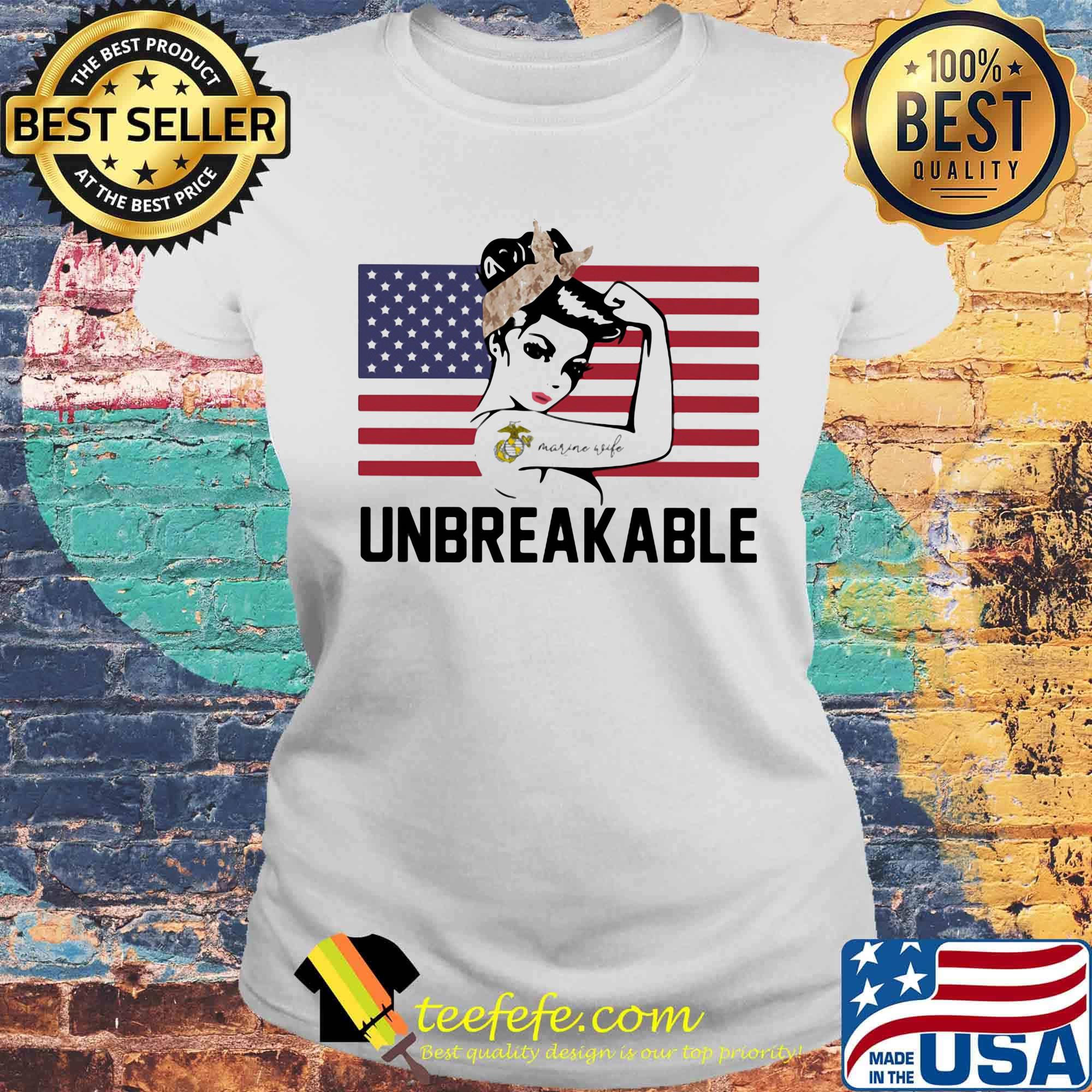 Independence day strong tattoos marine wife unbreakable s Laides tee Independence day strong tattoos marine wife unbreakable s Laides tee