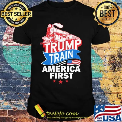 Independence day trump train america first shirt