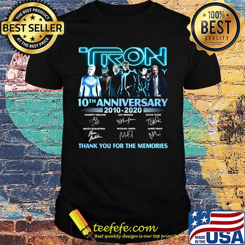 Iron 10th anniversary 2010 2020 thank you for the memories signatures shirt
