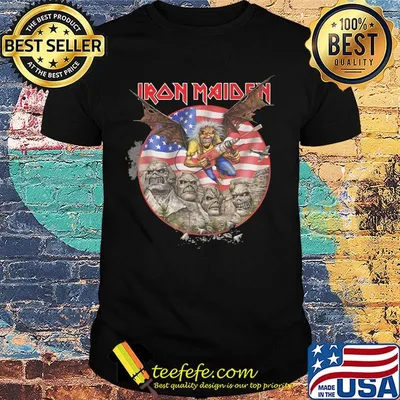 Iron maiden bat american flag independence day shirt