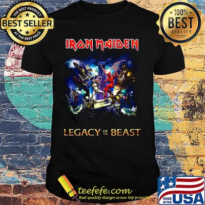 Iron maiden legacy of the beast black shirt