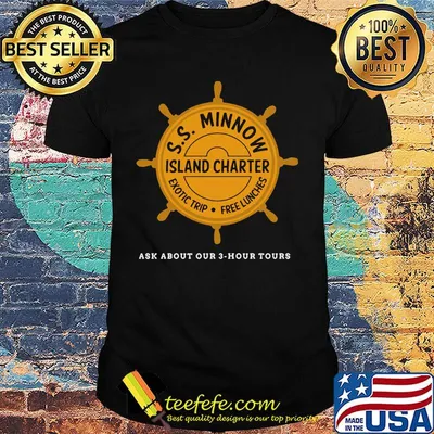 Island charter ss minnow exotic trip free lunches ask about our 3-hour tours shirt
