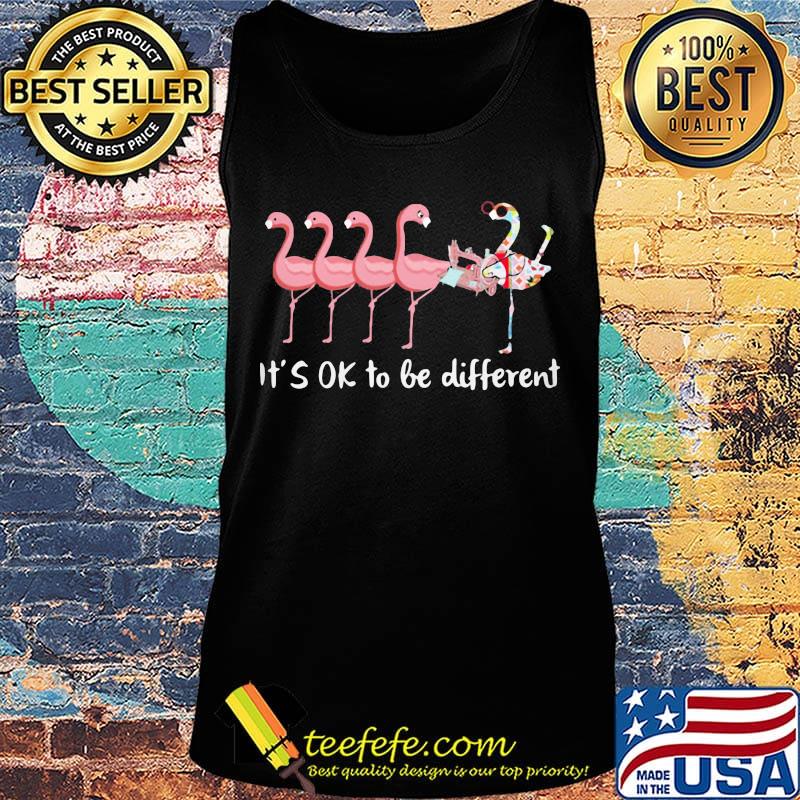 It's Ok To Be Different Flamingo Autism Awareness Shirt Tank top It's Ok To Be Different Flamingo Autism Awareness Shirt Tank top