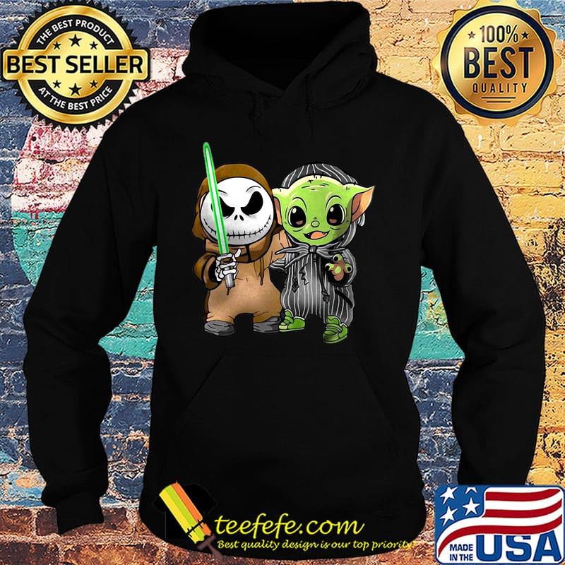 Jack skellington and baby yoda s Hoodie Jack skellington and baby yoda s Hoodie