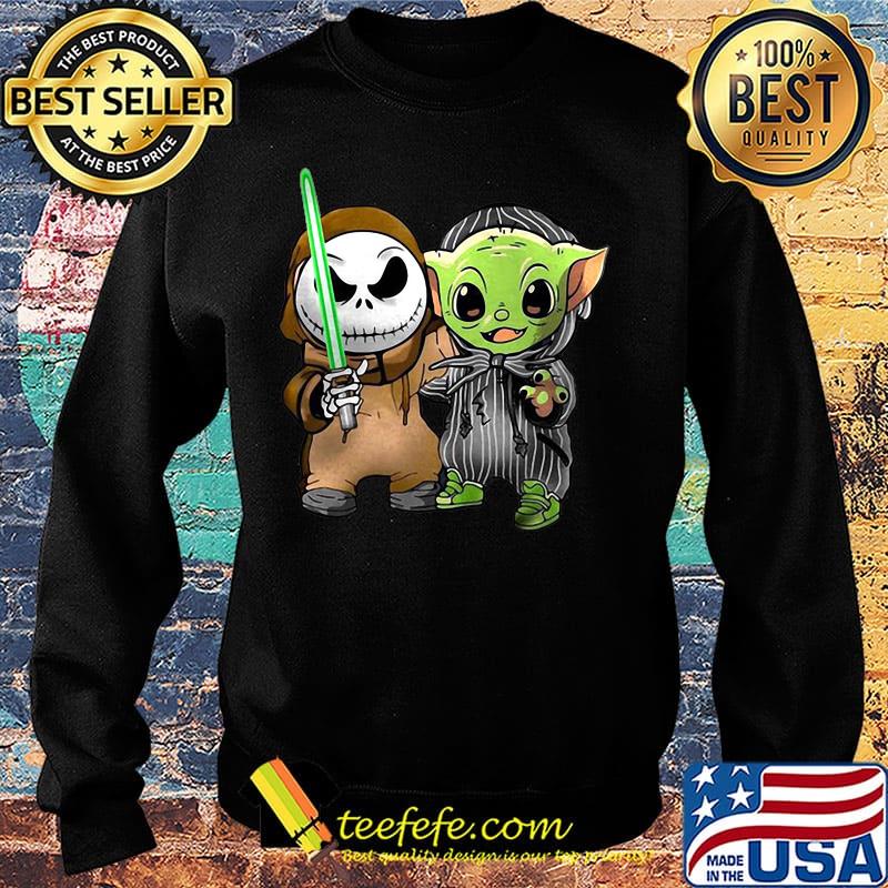 Jack skellington and baby yoda s Sweater Jack skellington and baby yoda s Sweater