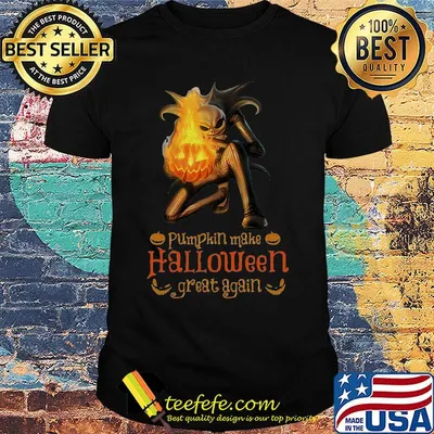 Jack skellington pumpkin make halloween great again shirt