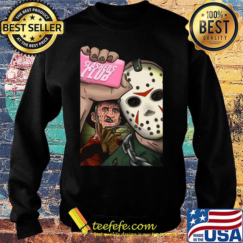 Jason voorhees and freddy krueger slashers club s Sweater Jason voorhees and freddy krueger slashers club s Sweater