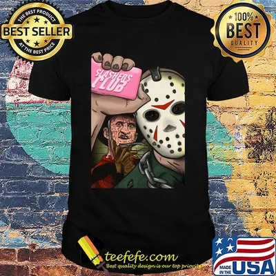 Jason voorhees and freddy krueger slashers club shirt