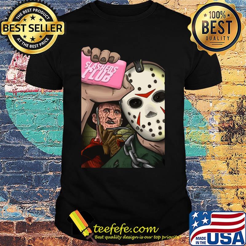 Jason voorhees and freddy krueger slashers club shirt Jason voorhees and freddy krueger slashers club shirt