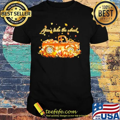 Jesus take the wheel car vintage maple leaves pumpkin shirt shirt