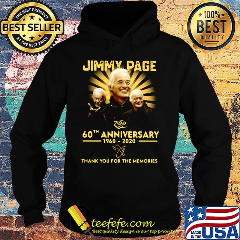 Jimmy page 60th anniversary 1960-2020 thank you for the memories signature s Hoodie Jimmy page 60th anniversary 1960-2020 thank you for the memories signature s Hoodie