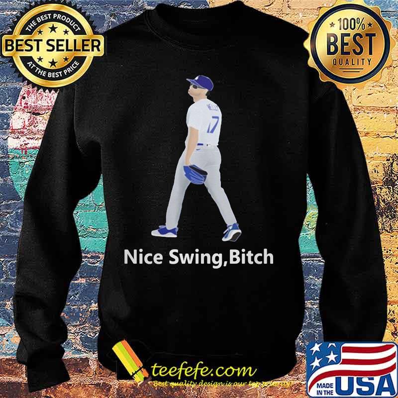 Joe kelly dodgers nice swing bitch baseball s Sweater Joe kelly dodgers nice swing bitch baseball s Sweater